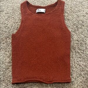 Hollister orange red tank top